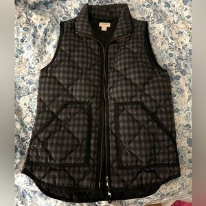 J. Crew Women’s Plaid Puffer Vest